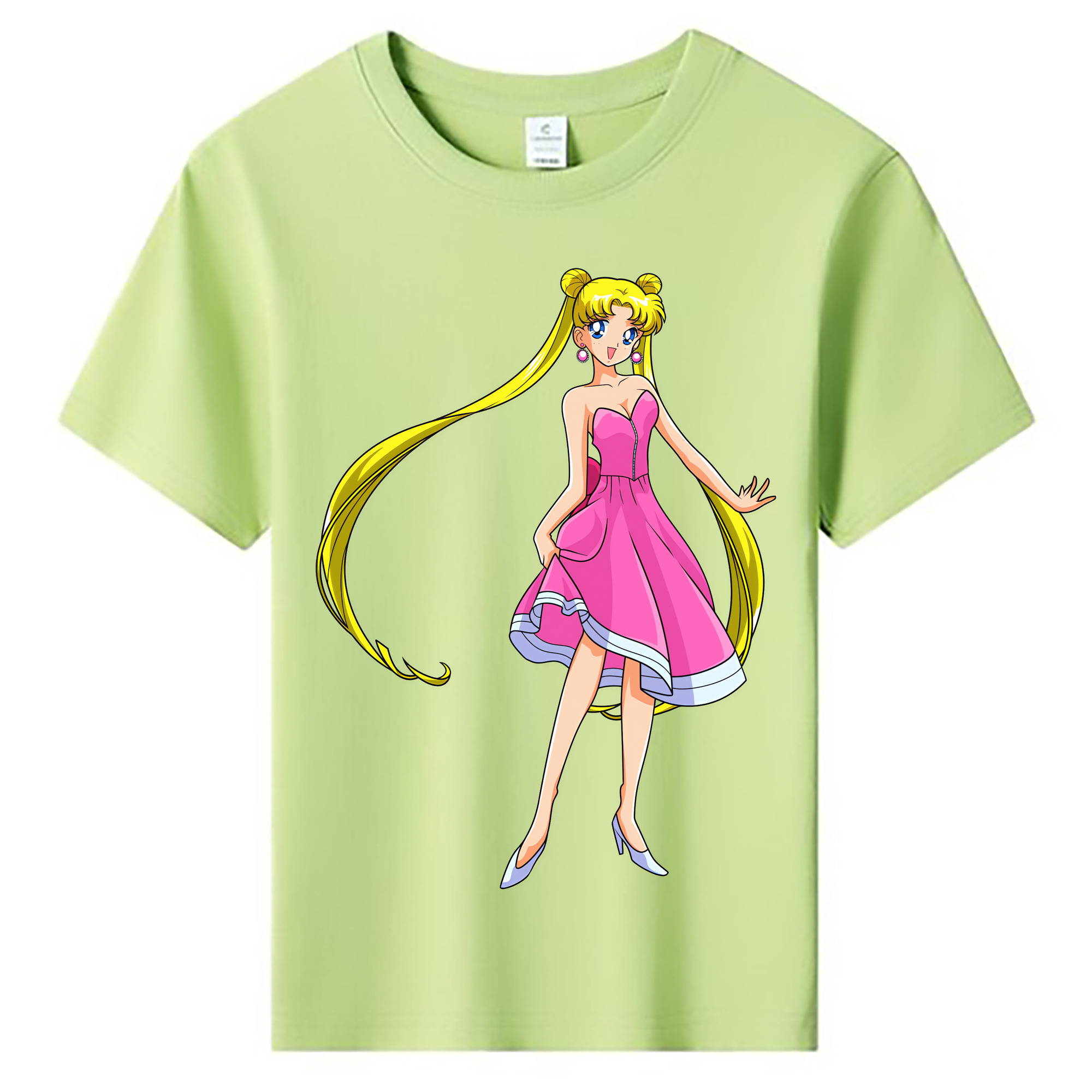 （画像用） 美少女戦士セーラームーン 愛野 美奈子 あいの みなこ Sailor Moon Aino Minako 綿100％キッズTシャツ（フロントプリント）